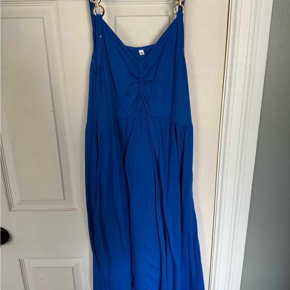 Blue Sleeveless Dress